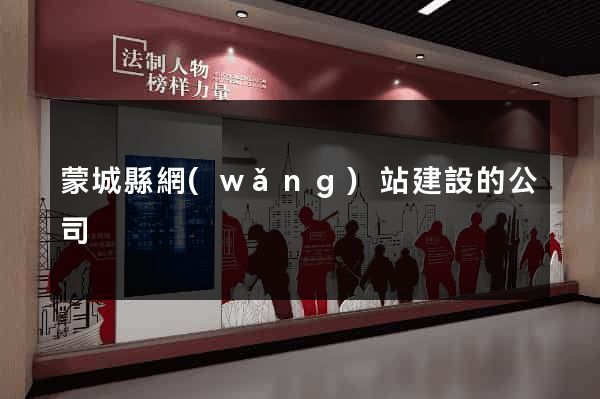 蒙城縣網(wǎng)站建設的公司