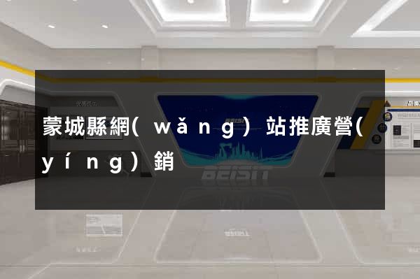 蒙城縣網(wǎng)站推廣營(yíng)銷
