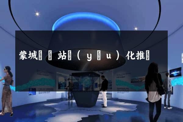 蒙城縣網站優(yōu)化推廣