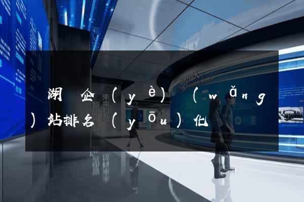 蕪湖縣企業(yè)網(wǎng)站排名優(yōu)化