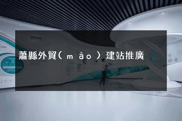 蕭縣外貿(mào)建站推廣