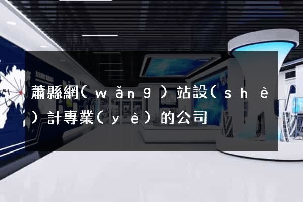 蕭縣網(wǎng)站設(shè)計專業(yè)的公司