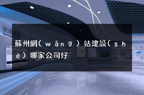 蘇州網(wǎng)站建設(shè)哪家公司好