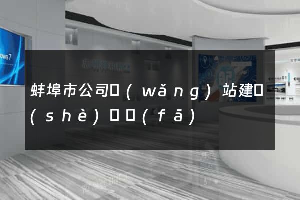 蚌埠市公司網(wǎng)站建設(shè)開發(fā)