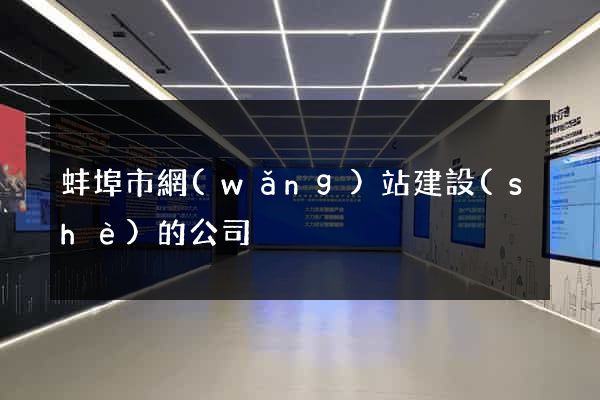 蚌埠市網(wǎng)站建設(shè)的公司