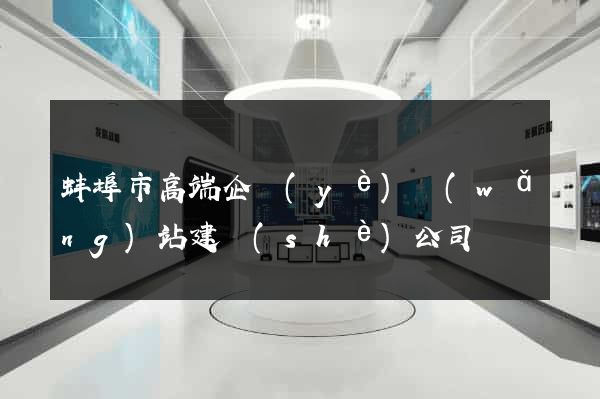 蚌埠市高端企業(yè)網(wǎng)站建設(shè)公司