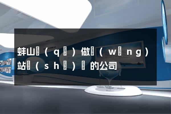 蚌山區(qū)做網(wǎng)站設(shè)計的公司