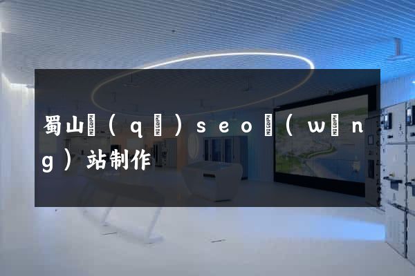 蜀山區(qū)seo網(wǎng)站制作