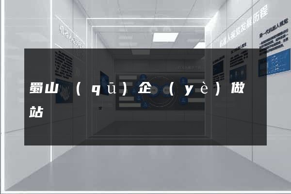 蜀山區(qū)企業(yè)做網站