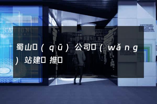 蜀山區(qū)公司網(wǎng)站建設推廣
