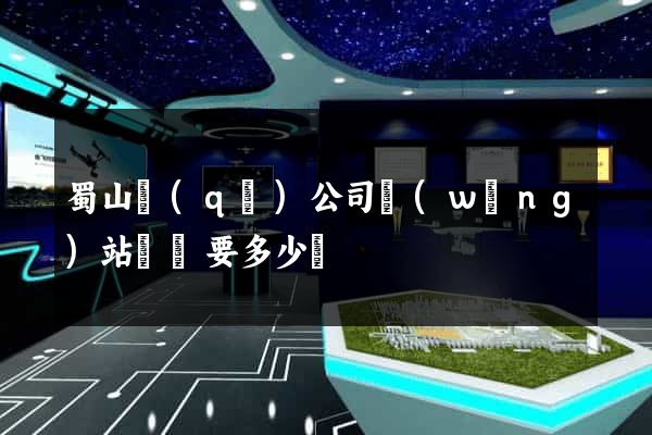 蜀山區(qū)公司網(wǎng)站設計要多少錢