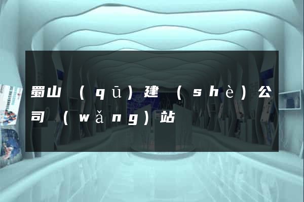蜀山區(qū)建設(shè)公司網(wǎng)站