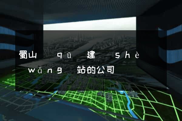 蜀山區(qū)建設(shè)網(wǎng)站的公司