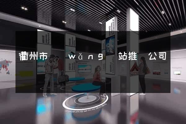 衢州市網(wǎng)站推廣公司