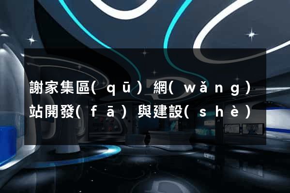 謝家集區(qū)網(wǎng)站開發(fā)與建設(shè)