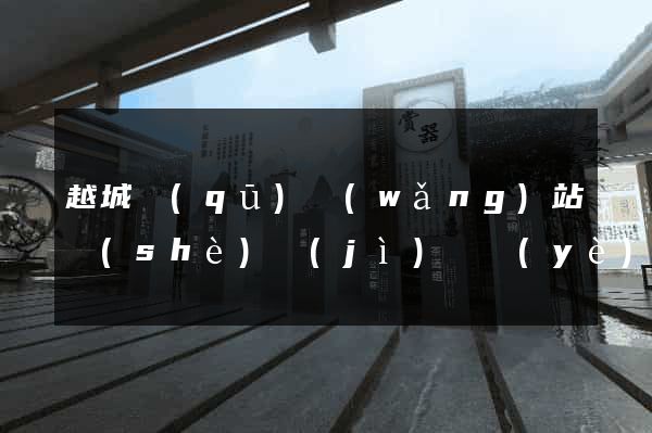 越城區(qū)網(wǎng)站設(shè)計(jì)專業(yè)的公司