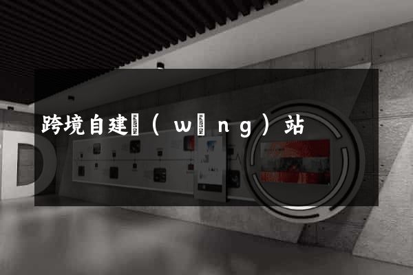 跨境自建網(wǎng)站