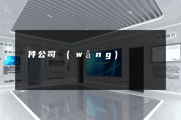 軟件公司網(wǎng)頁設計
