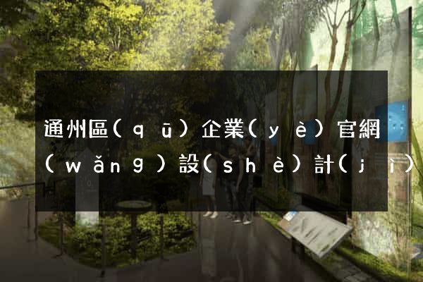 通州區(qū)企業(yè)官網(wǎng)設(shè)計(jì)