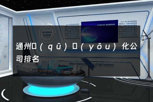 通州區(qū)優(yōu)化公司排名