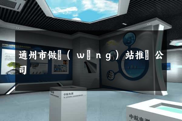 通州市做網(wǎng)站推廣公司