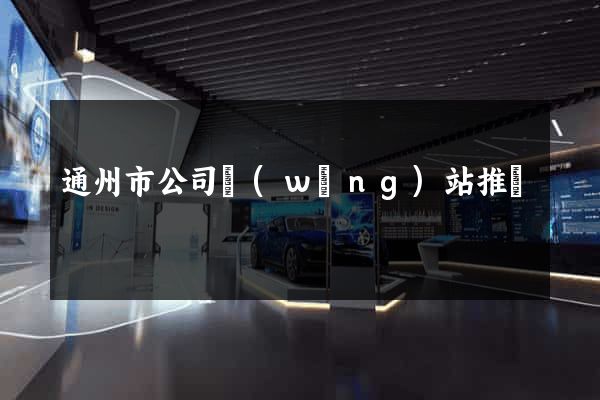 通州市公司網(wǎng)站推廣
