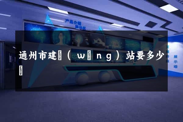 通州市建網(wǎng)站要多少錢