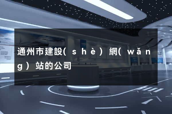 通州市建設(shè)網(wǎng)站的公司