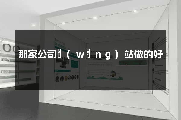 那家公司網(wǎng)站做的好