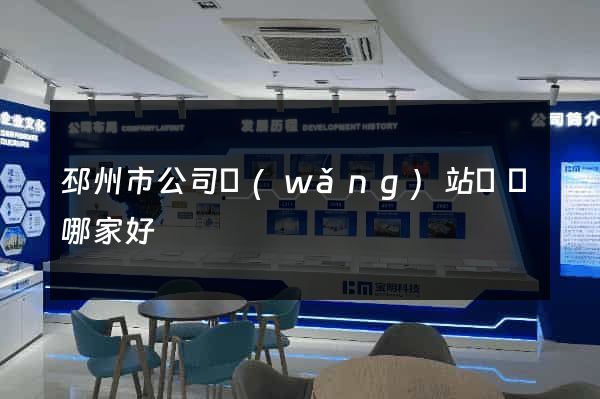 邳州市公司網(wǎng)站設計哪家好