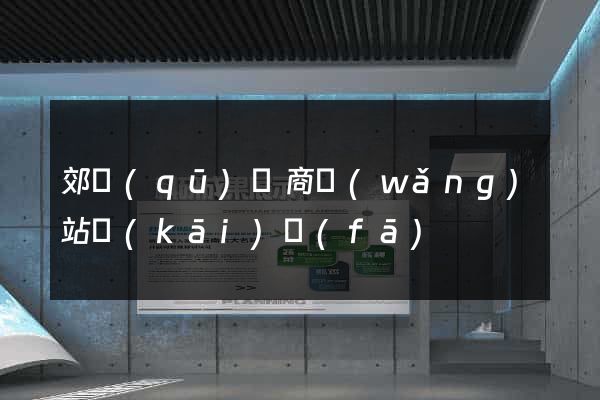 郊區(qū)電商網(wǎng)站開(kāi)發(fā)