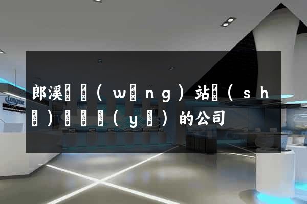 郎溪縣網(wǎng)站設(shè)計專業(yè)的公司