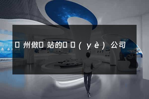 鄭州做網站的專業(yè)公司