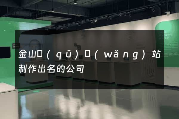 金山區(qū)網(wǎng)站制作出名的公司