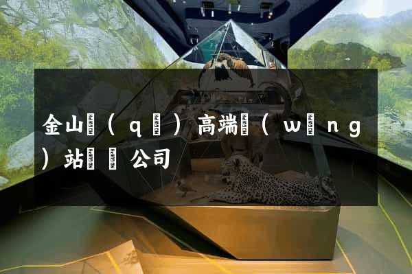 金山區(qū)高端網(wǎng)站設計公司