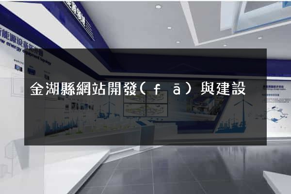 金湖縣網站開發(fā)與建設