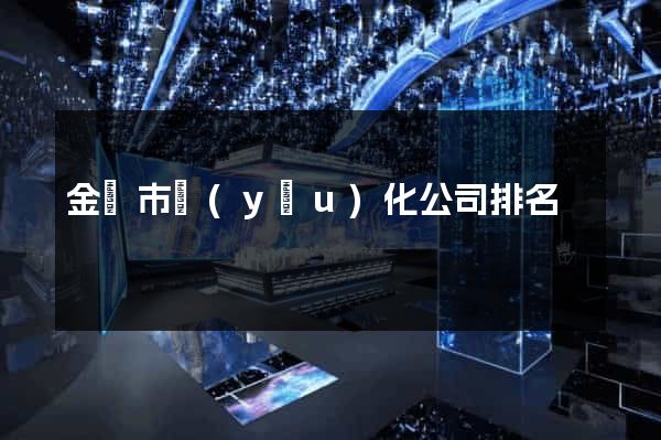 金華市優(yōu)化公司排名