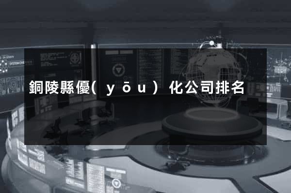 銅陵縣優(yōu)化公司排名