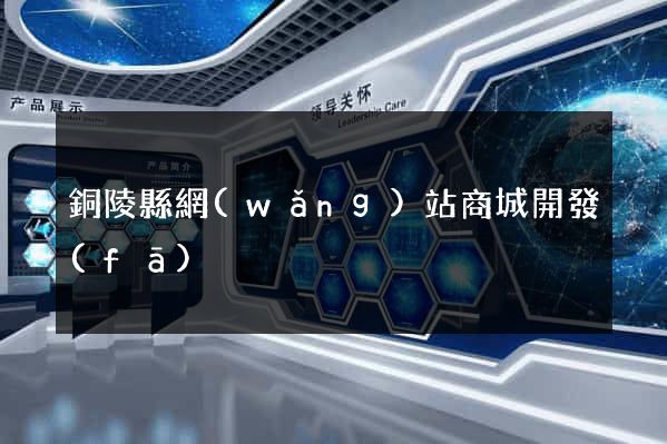 銅陵縣網(wǎng)站商城開發(fā)