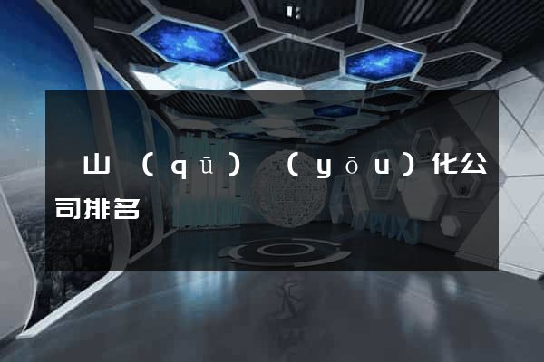 錫山區(qū)優(yōu)化公司排名