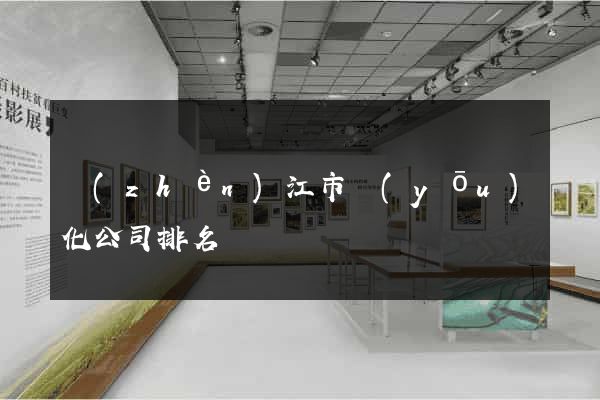 鎮(zhèn)江市優(yōu)化公司排名