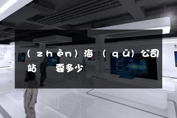 鎮(zhèn)海區(qū)公司網站設計要多少錢