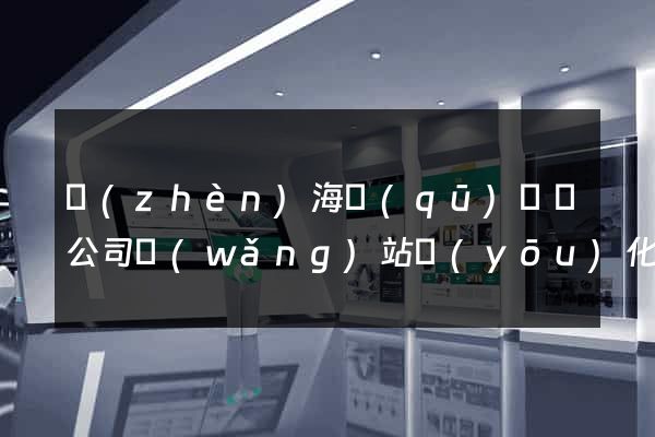 鎮(zhèn)海區(qū)設計公司網(wǎng)站優(yōu)化