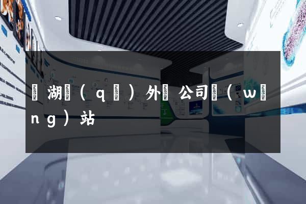 鏡湖區(qū)外貿公司網(wǎng)站