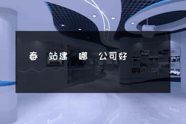 長春網站建設哪個公司好