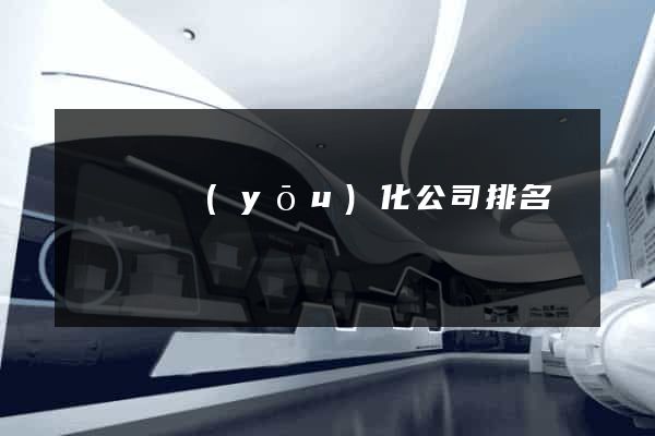 長興縣優(yōu)化公司排名