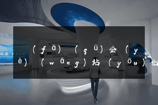 開發(fā)區(qū)企業(yè)網(wǎng)站優(yōu)化
