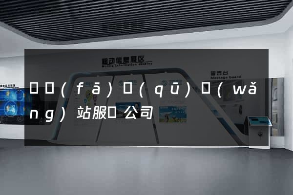 開發(fā)區(qū)網(wǎng)站服務公司