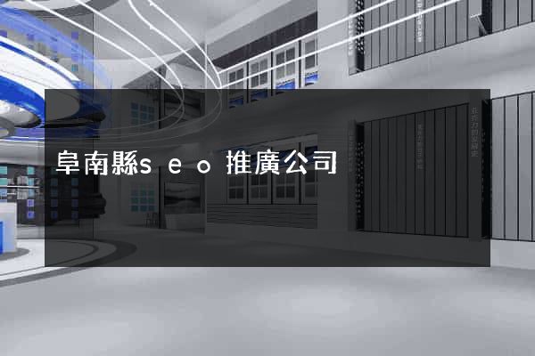阜南縣seo推廣公司