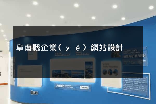 阜南縣企業(yè)網站設計